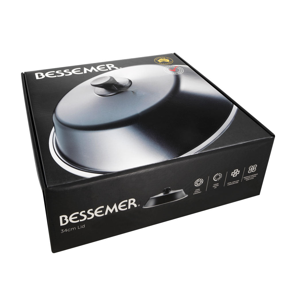 Bessemer Universal Lid 34cm Black