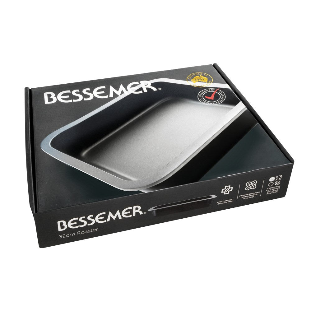 Bessemer Non Stick Roaster 32cm Black