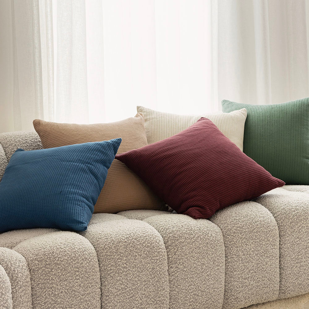 Bambury Milo Waffle Square Cushion