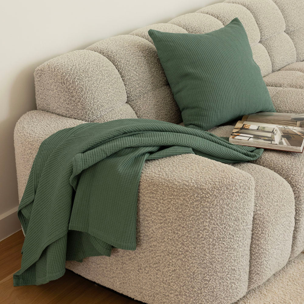 Bambury Milo Waffle Square Cushion