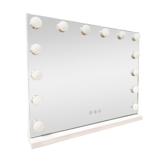 Lenoxx LED Beauty Mirror With 14 Bulbs White 50 x 42cm