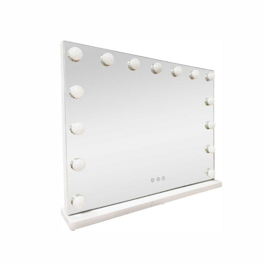 Lenoxx LED Beauty Mirror With 15 Bulbs White 58 x 48cm