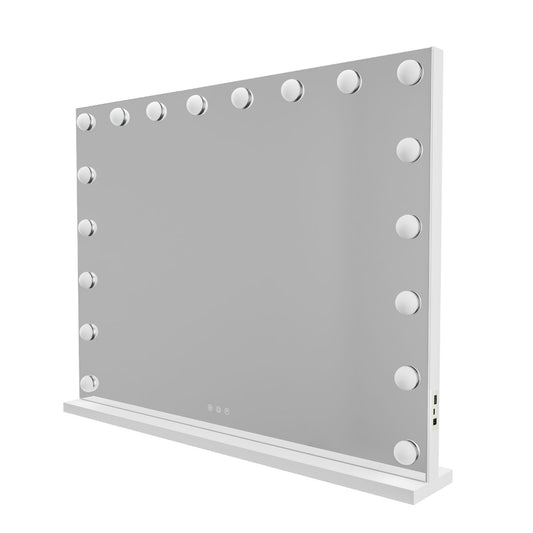 Lenoxx LED Beauty Mirror With 18 Bulbs White 80 x 62cm