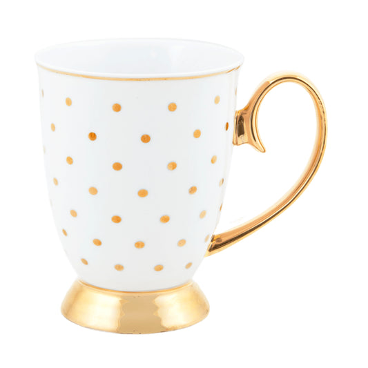 Cristina Re Polka Gold Ivory Mug