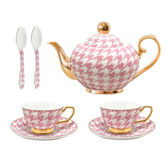 Cristina Re Petite Houndstooth Tea Set