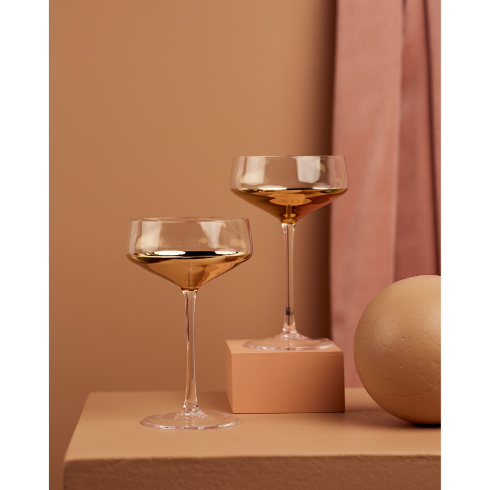 Cristina Re Estelle Gold Set of 2 Coupes