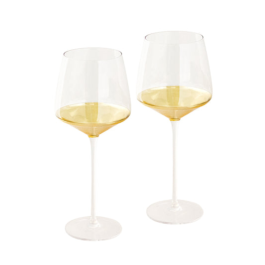 Cristina Re Estelle Gold Set of 2 Wine Glasses