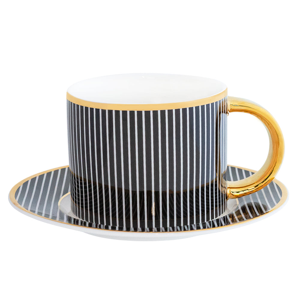 Cristina Re Pinstripe Teacup & Saucer