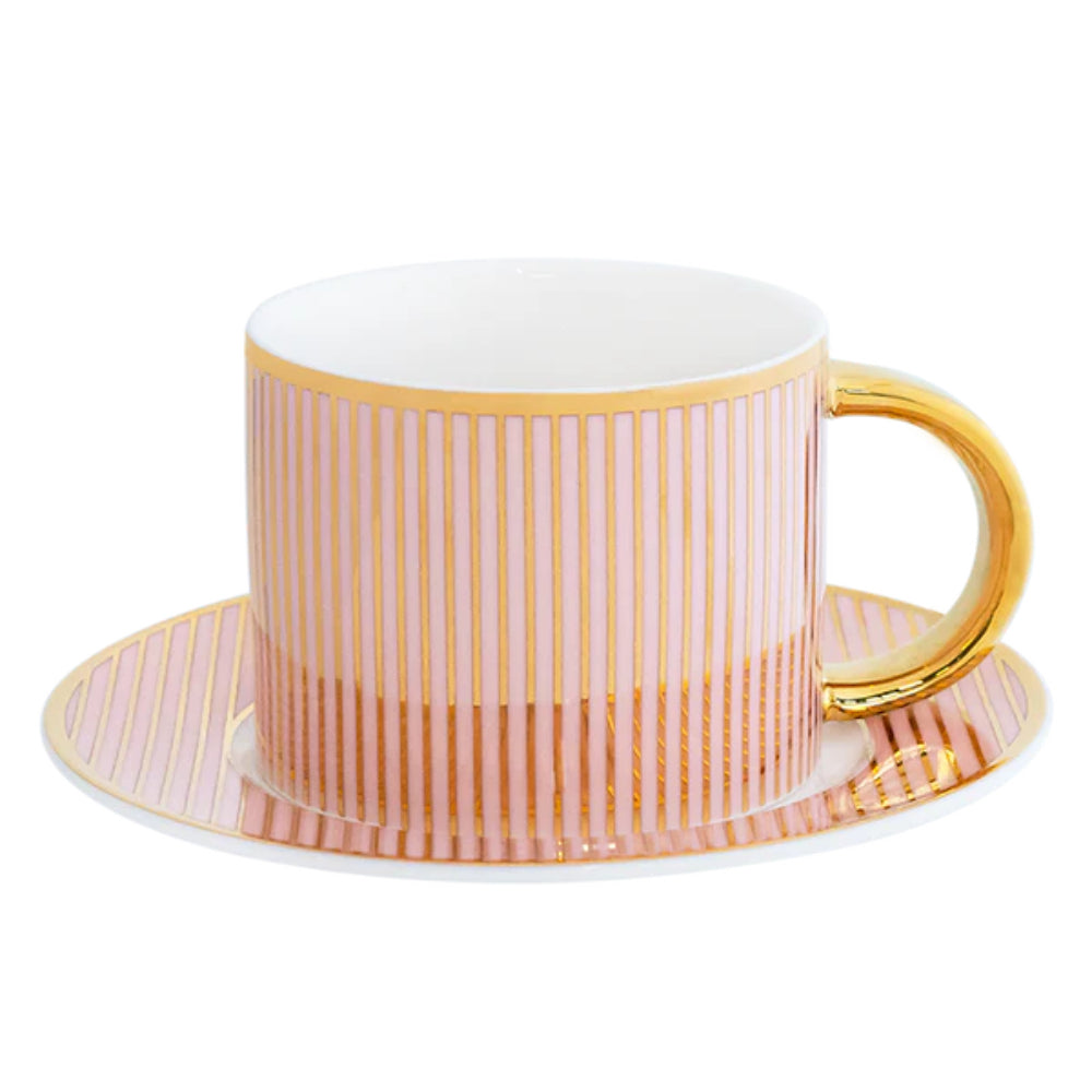 Cristina Re Pinstripe Teacup & Saucer