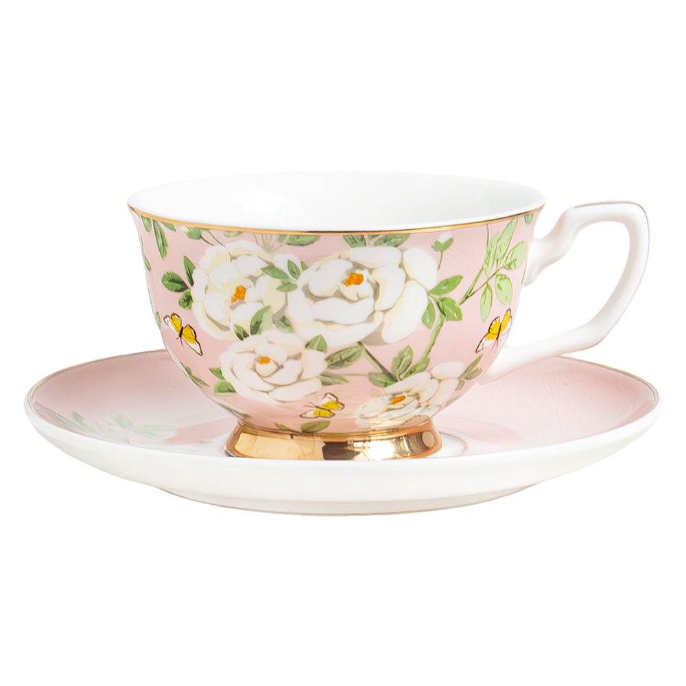 Cristina Re Peony Garden Teacup & Saucer