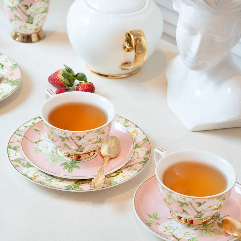 Cristina Re Peony Garden Teacup & Saucer