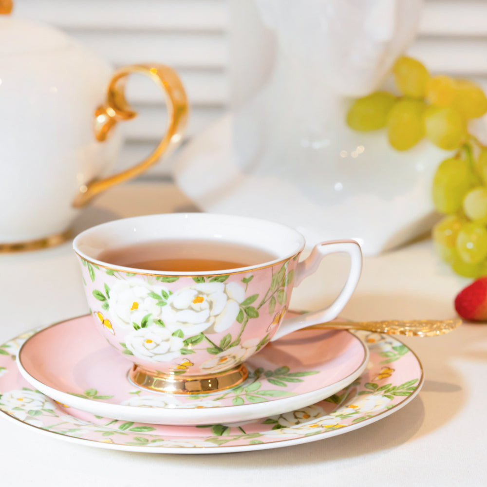 Cristina Re Peony Garden Teacup & Saucer