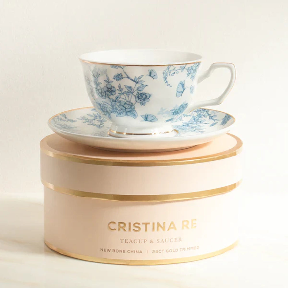 Cristina Re French Toile Teacup & Saucer