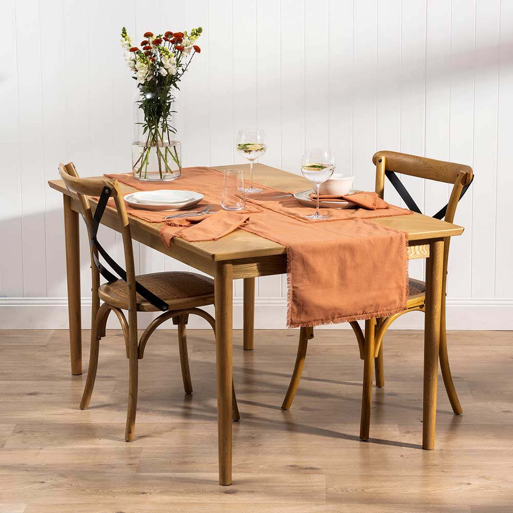 Ecology Fray Table Runner 35x180cm