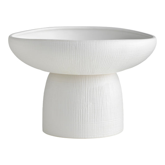 Ecology Bisque Large Foot Bowl 30cm White