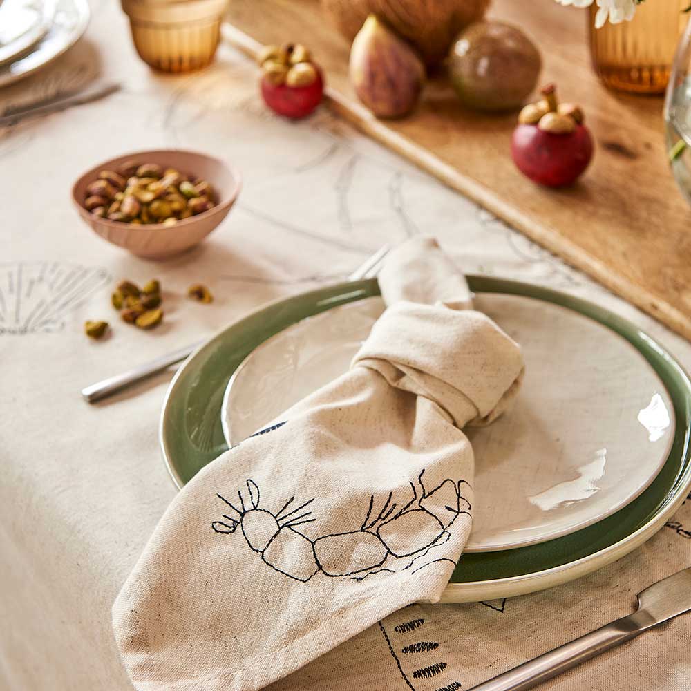 Ecology Linen 12 Piece Dinner Set