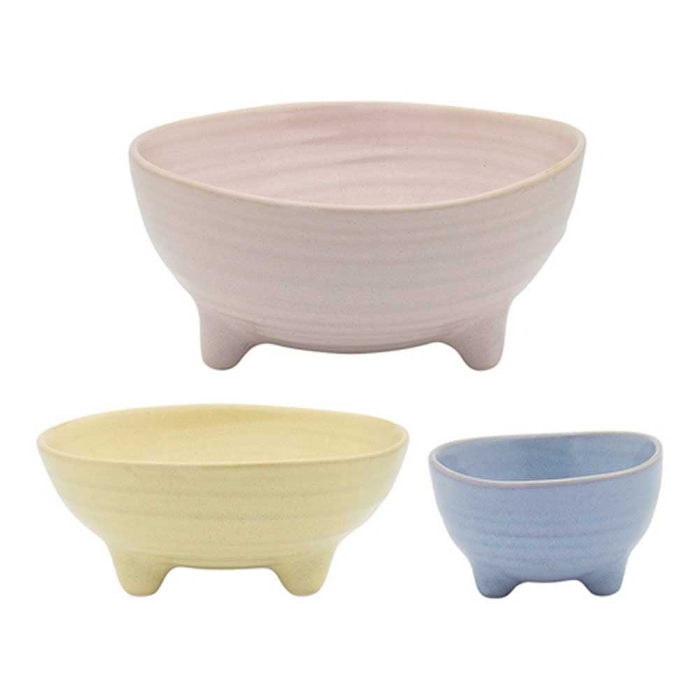 Ecology Nest Set of 3 Bowls 12cm Multi colour at MyHouse