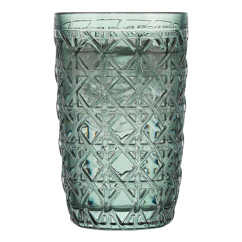 Ecology Rattan Set of 4 Highball Tumblers Moss