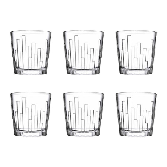 Pasabahce Scala Set of 6 Whiskey Tumblers 300ml