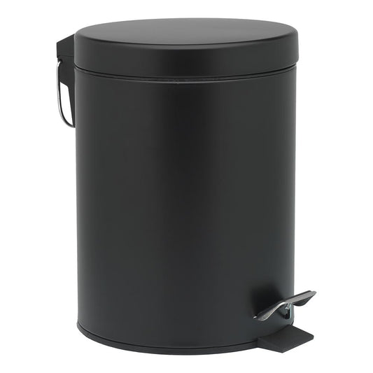 Porto Utility Soft Closing Pedal Bin 5L Black - MyHouse