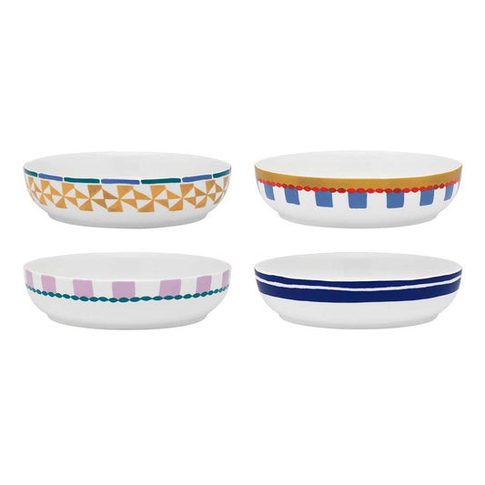 Porto Valentina Set of 4 Assorted Pasta Bowls 21.5cm Multi-coloured at MyHouse
