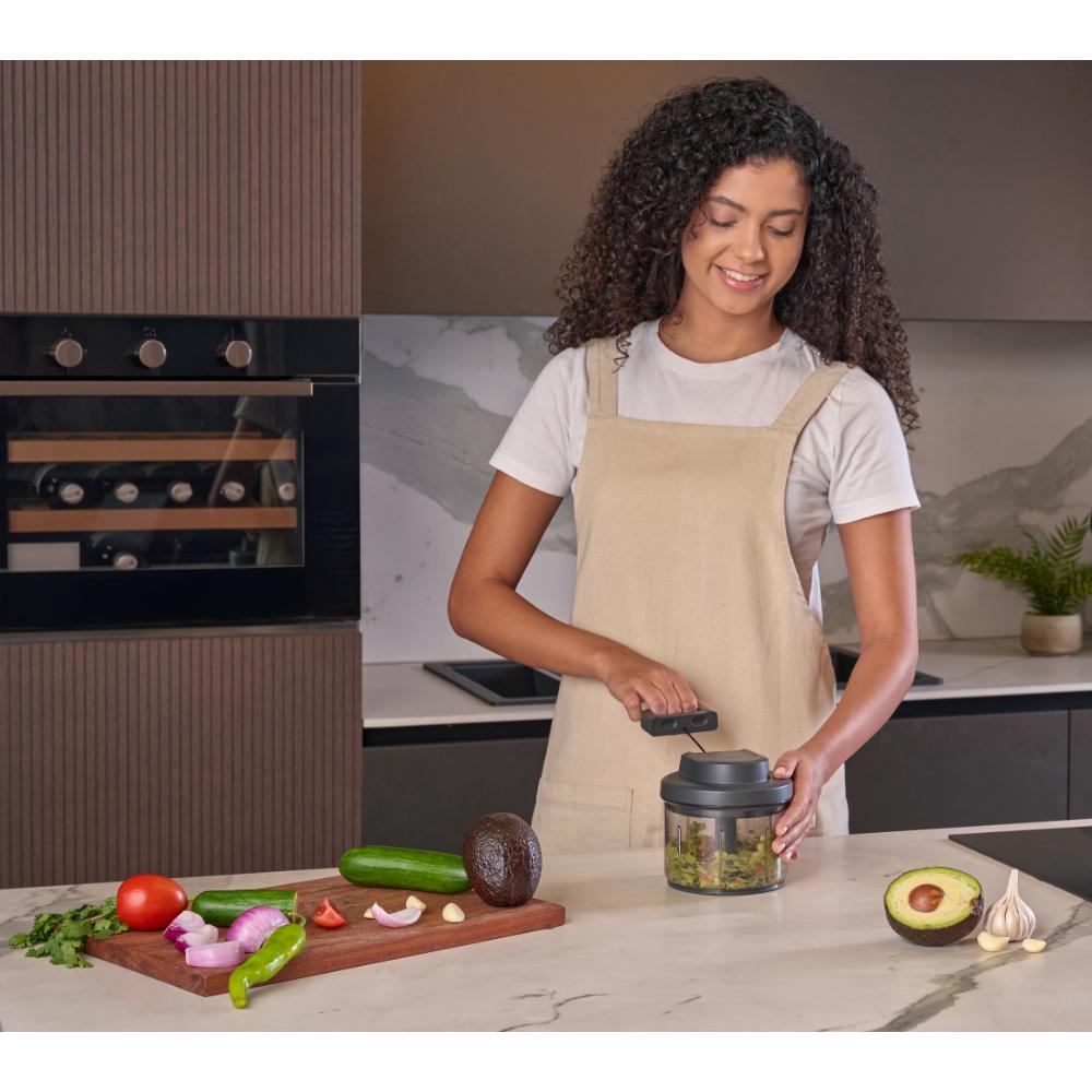 Zyliss Easy Pull Food Processor Grey