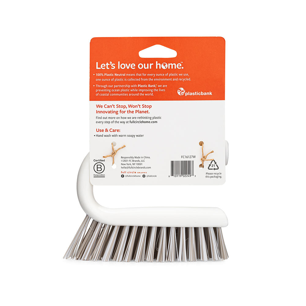 Full Circle All-Purpose Scrub Brush White