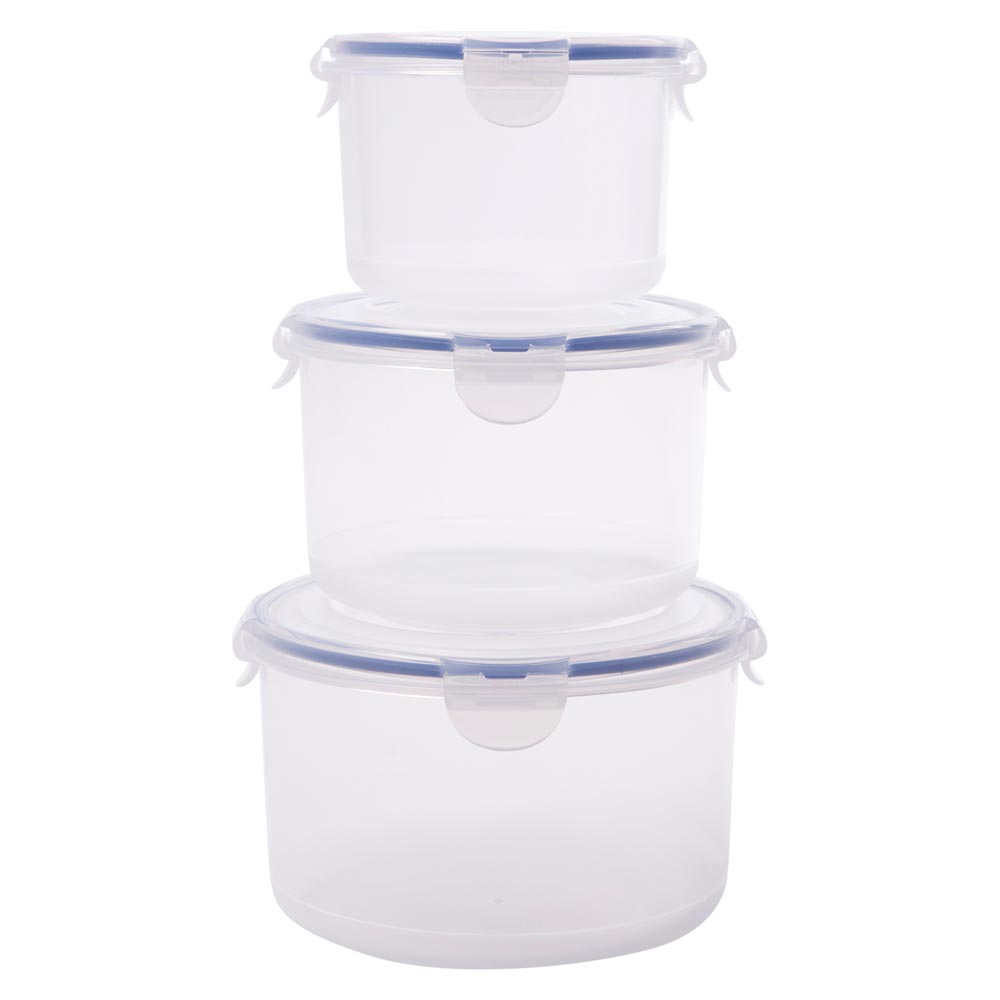 Lock & Lock Classic 3 Piece Round Container Set