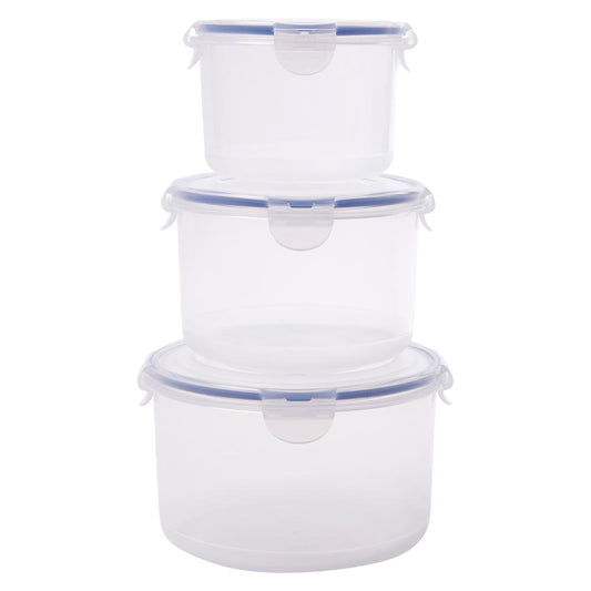 Lock & Lock Classic 3 Piece Round Container Set