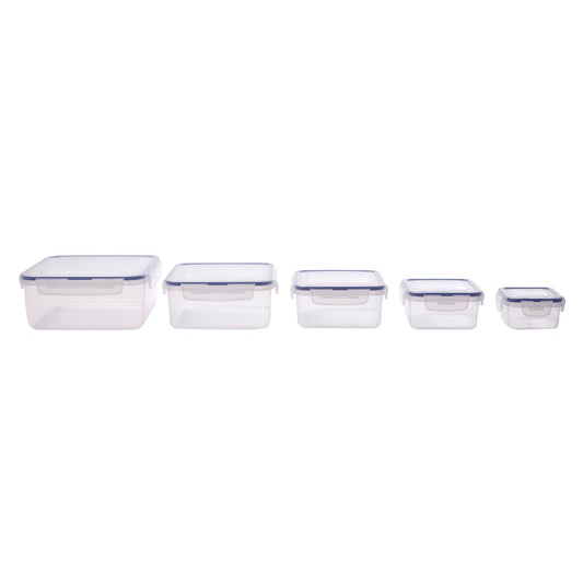 Lock & Lock Classic 5 Piece Square Container  Set