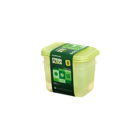 LocknLock Fresh Block 2 Piece Set 640ml