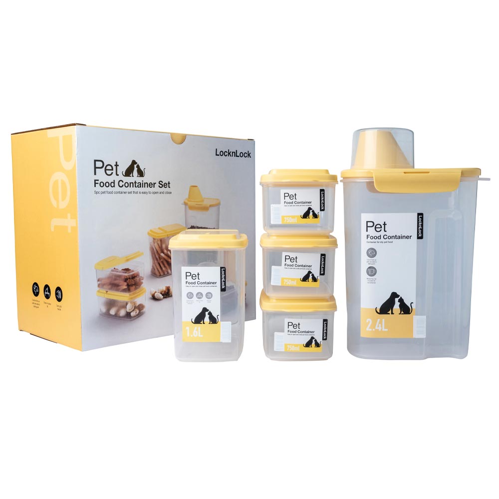 Lock & Lock Pet 5 Piece Storage Container Set