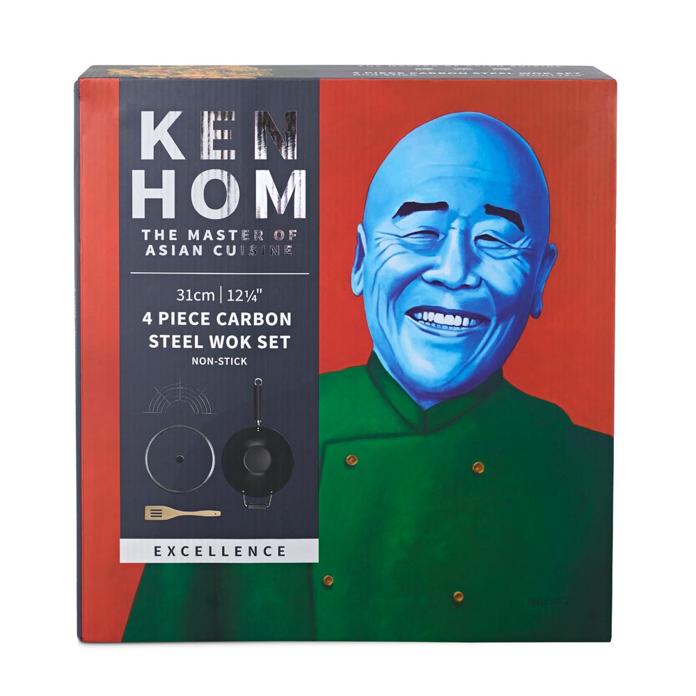 Ken Hom 4 Piece Wok Set