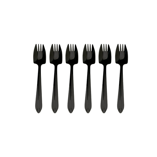 Splayd Black Label 6 Piece Cake Fork Set