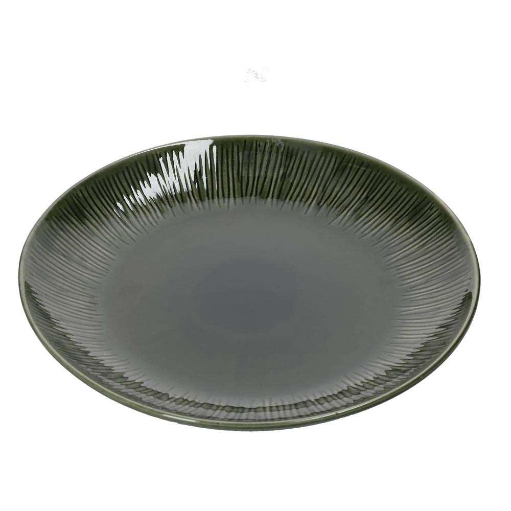 Mikasa Jardin 4 Piece Stoneware Dinner Plate Set 27cm Green