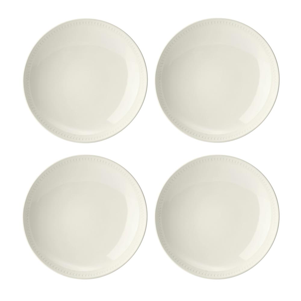 Mikasa Cranborne 4 Piece Stoneware Pasta Bowl Set 24cm Cream