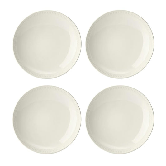 Mikasa Cranborne 4 Piece Stoneware Pasta Bowl Set 24cm Cream