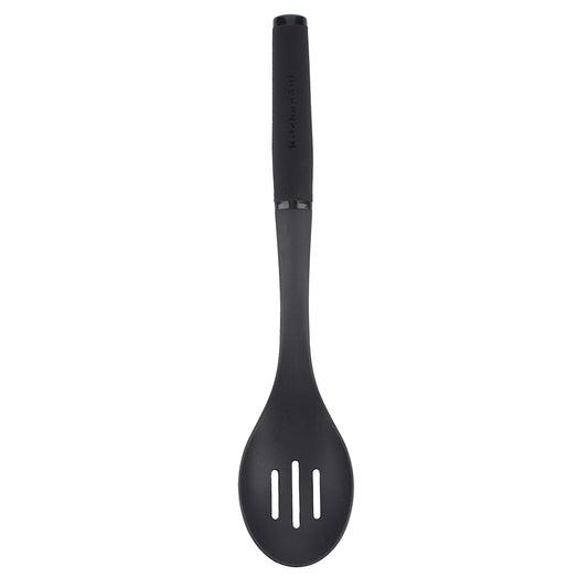 KitchenAid Soft Touch Nylon Slotted Spoon Black