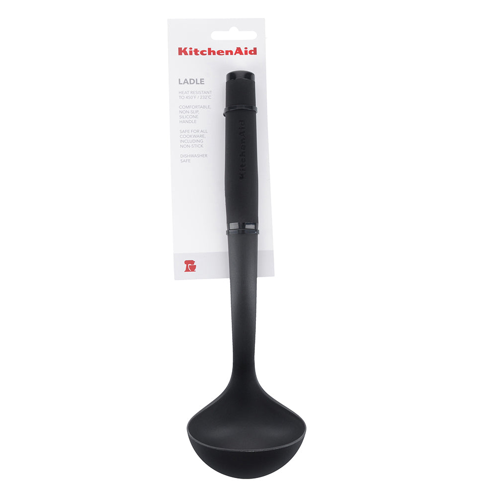 KitchenAid Soft Touch Nylon Ladle Black