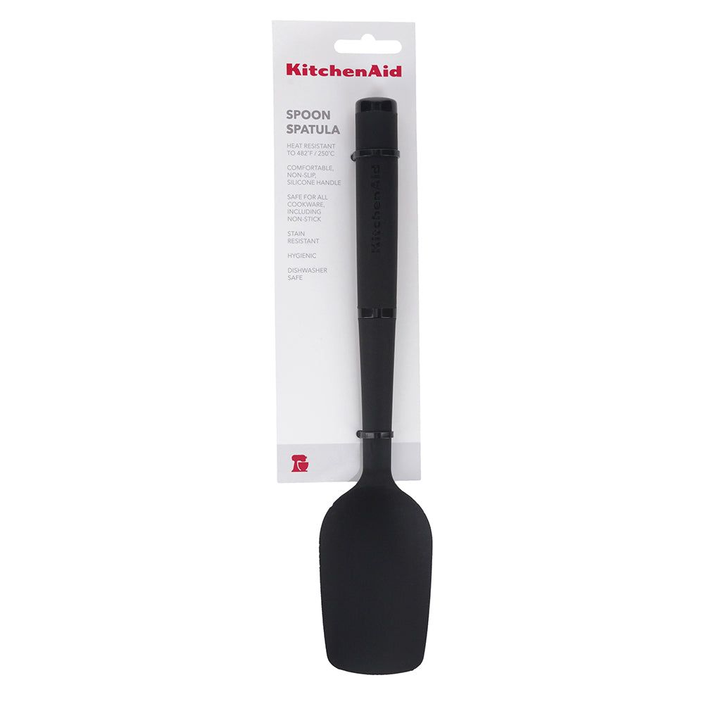 KitchenAid Soft Touch Silicone Spoon Spatula Black