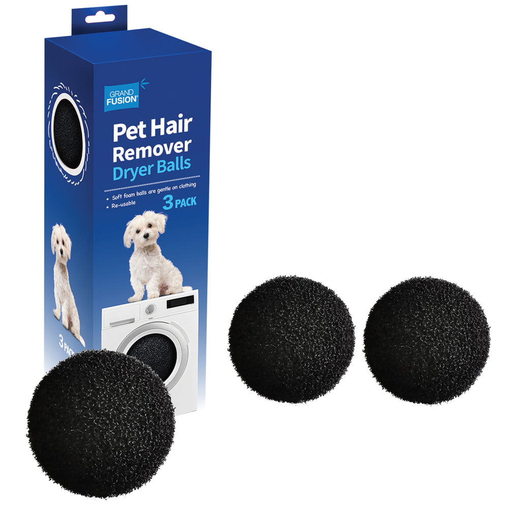 Grand Fusion 3 Pack of Pet Hair Remover Dryer Balls