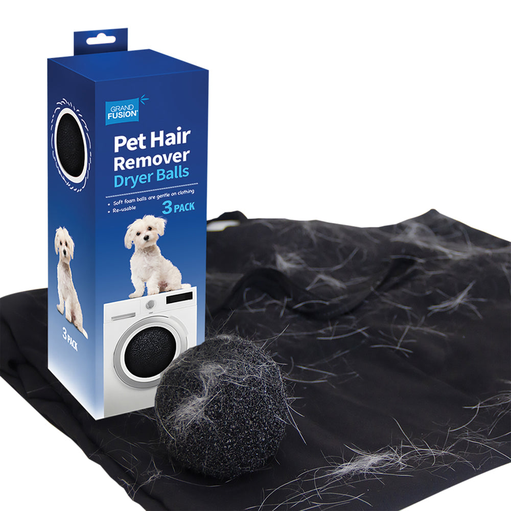 Grand Fusion 3 Pack of Pet Hair Remover Dryer Balls