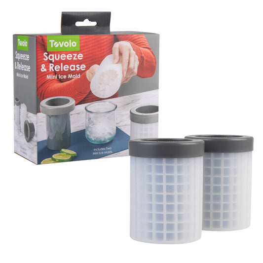 Tovolo Freeze & Squeeze Set of 2 Mini Ice Cube Makers