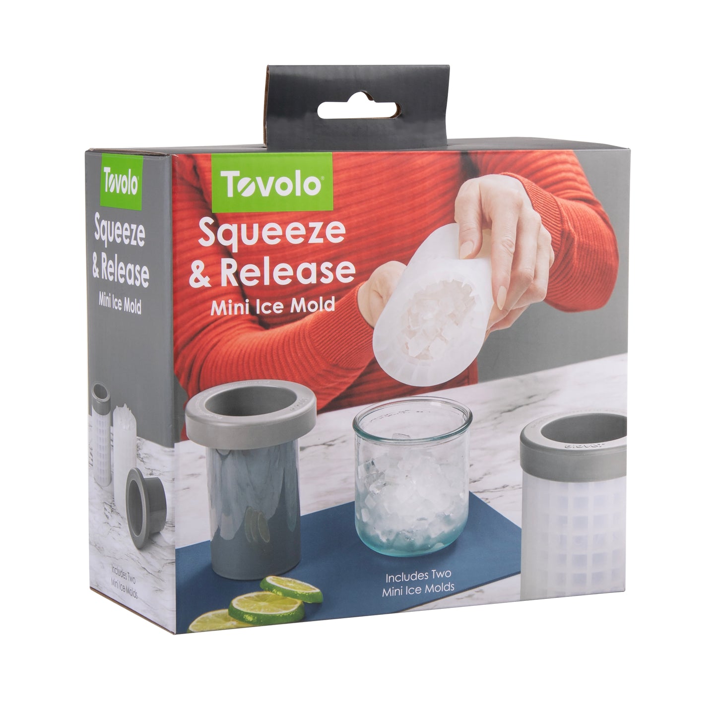 Tovolo Freeze & Squeeze Set of 2 Mini Ice Cube Makers