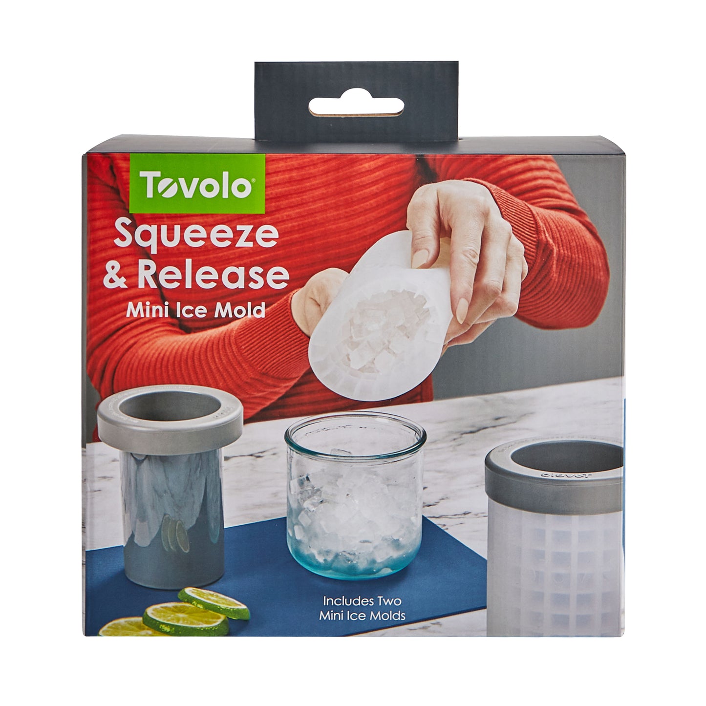 Tovolo Freeze & Squeeze Set of 2 Mini Ice Cube Makers