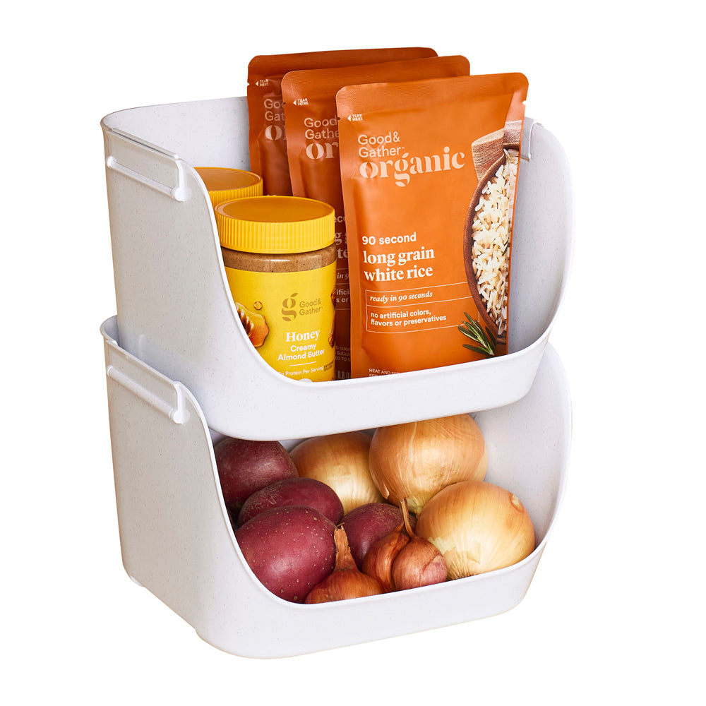 YouCopia ShelfBin Pack of 2 Stacking Pantry Bins