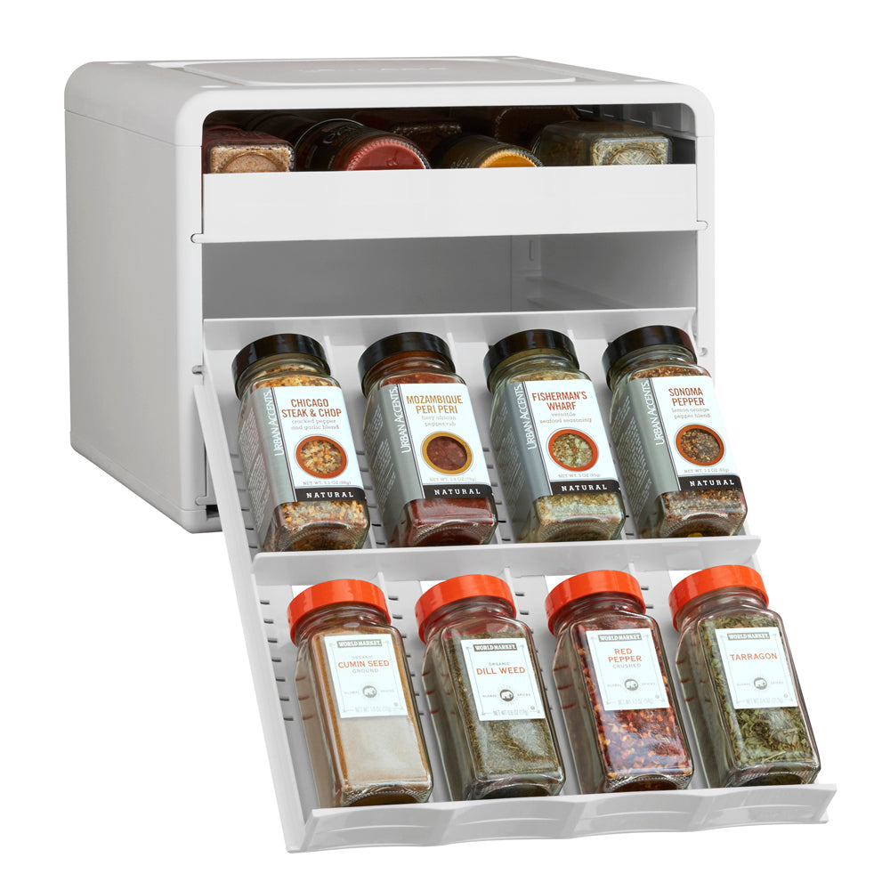 YouCopia SpiceStack 24 Spice Bottle Organiser With 104 Labels