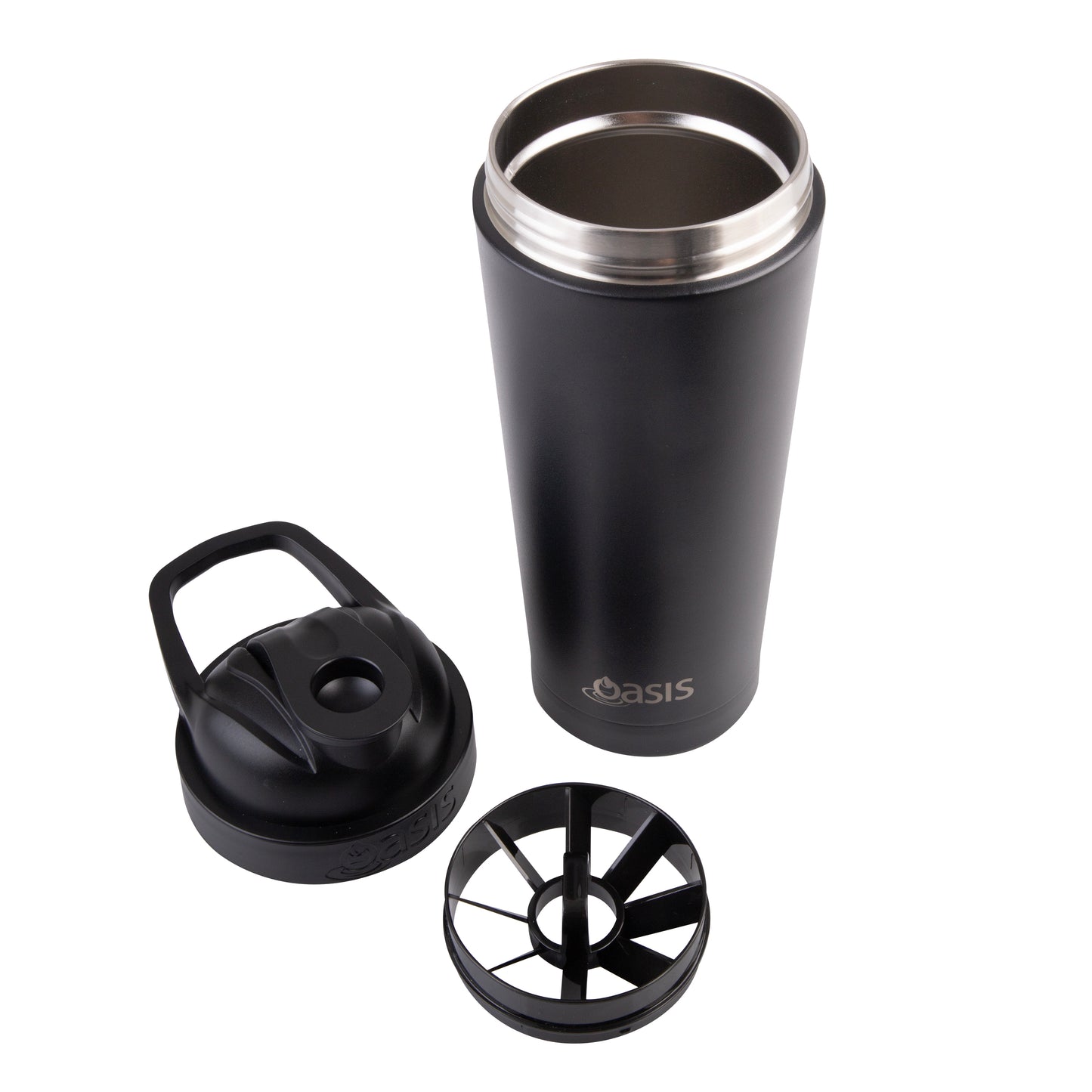 Oasis Stainless Steel Double Wall Insulated Protein Shaker 700ml