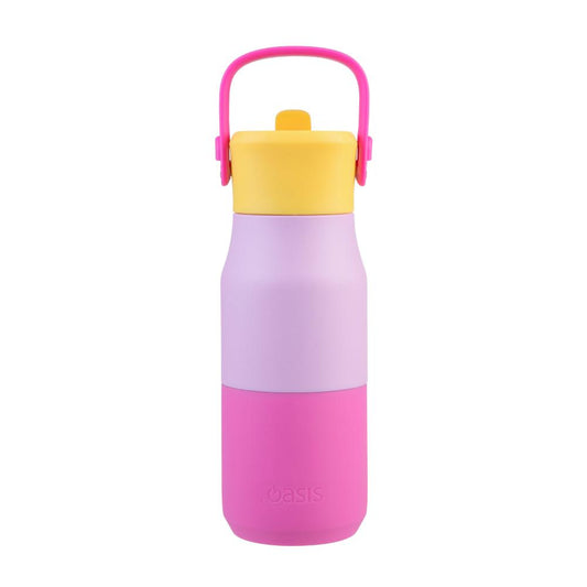 Oasis Stainless Steel Double Wall Insulated Junior Drink Bottle with Sipper 400ml