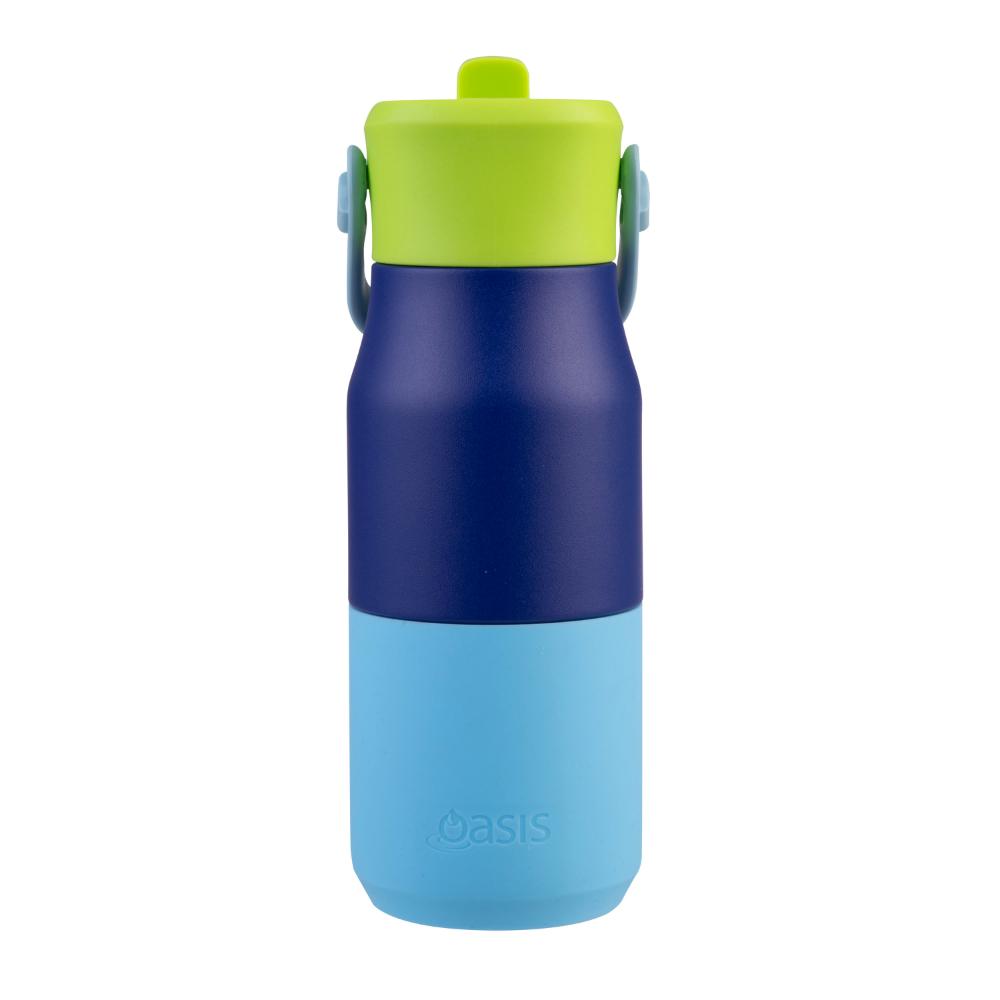 Oasis Stainless Steel Double Wall Insulated Junior Drink Bottle with Sipper 400ml